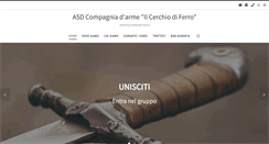 Desktop Screenshot of ilcerchiodiferro.it